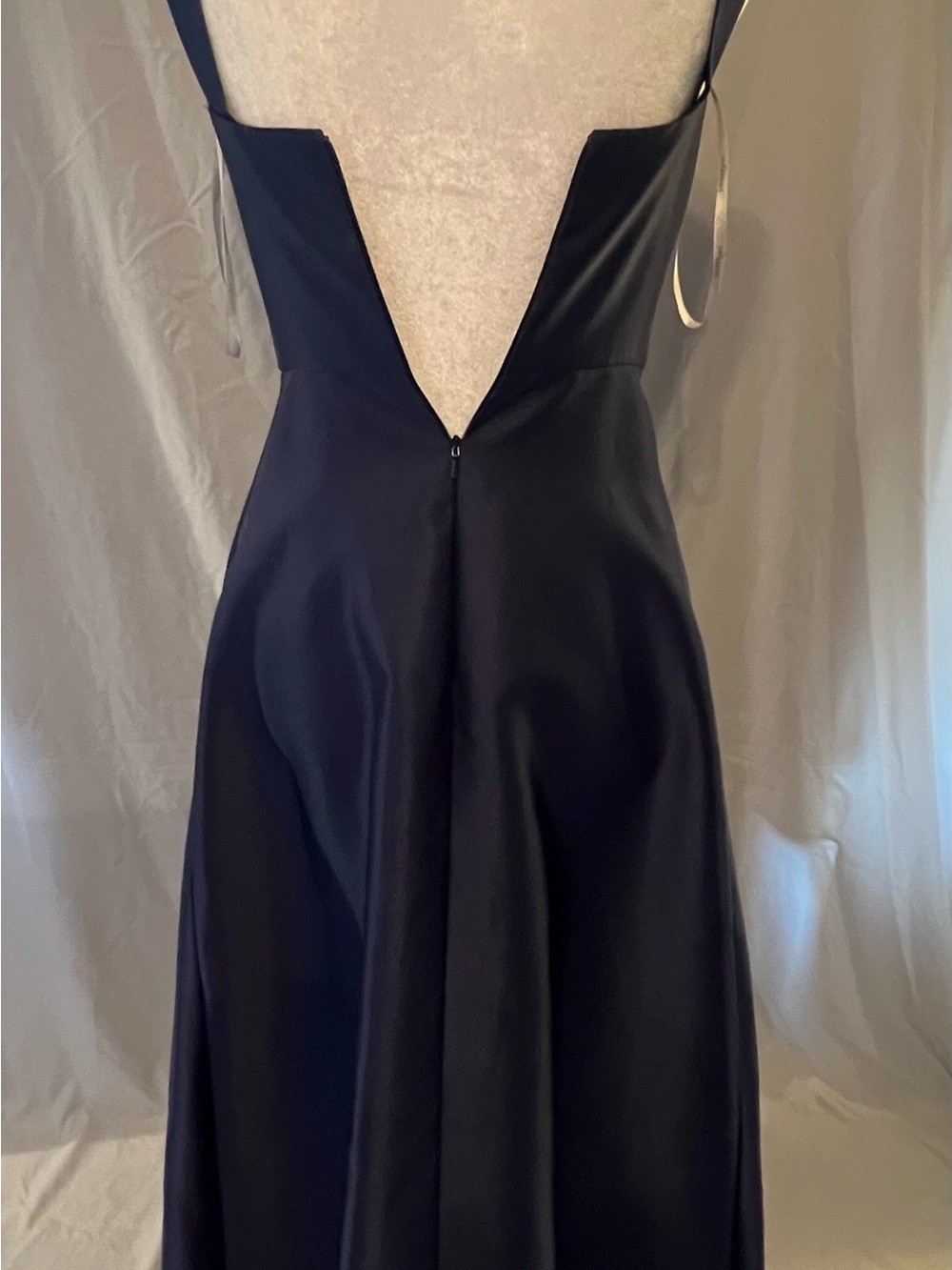 Alfred Sung Dessy Junior Collection Sophia Blue Sleeveless Gown Pleated A-line - Picture 5 of 10